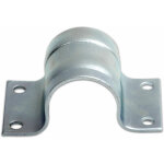 M - e - collier de m�t en acier galvanis� 60 mm - fixation poutre antenne tv tnt - gris