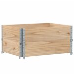 Colliers de palette 2 pcs 80x60 cm bois de pin solide cfw898006