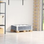 Collier de palette gris 80x60 cm bois de pin solide vidaxl