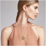 Collier pendentif loupe vintage portable pour bibliothque, lecture de petits caractres, zoom, vision ...