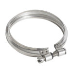 Ten ? collier pour fumisterie en inox �80 mm ? con�u pour conduits rigides ? installation syst�mes chauffage ...