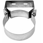 Bierre store - collier de serrage de fixation murale omega 160 mm 16 cm acier inoxydable aisi 316