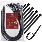 Collier serrage plastique 650mm collier rilsan noir 9mm grand serre - cables �lectriques 65cm attache ...