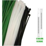 Colliers de serrage plastique vert 380x4, 8 mm (sachet 100 u. ) nylon de haute qualit�