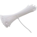 Collier de serrage r�utilisable plastique, 200 mm x 3, 6 mm, attache c�ble r�utilisables, serre c�bles ...