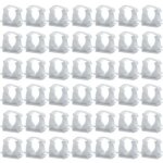 Collier pour tuyau, lot de 50 diam�tre int�rieur 16mm, supports de tuyau, colliers de serrage en plastique, ...
