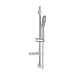 Colonne barre de douche chromee hauteur reglable 70 cm douchette 1 jet flexible pvc