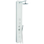 Colonne de douche 160 cm 170 x 34 x 20 mod. crystal couleur blanc
