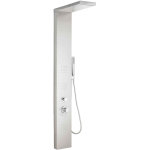 Colonne de douche en acier inox panneau hydromassante cascade mod. manhattan