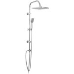 Colonne de douche anticalcaire avec douchette pommeau carr� mod. square