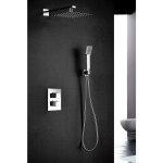 Colonne de douche encastrée avec thermostat modèle cies pommeau de douche de taille standard couleur ... Colonne de douche encastrée avec thermostat modèle cies pommeau de douche de taille standard couleur ...