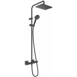 Hansgrohe vernis shape colonne de douche thermostatique 1jet 26097670 ecosmart, noir mat