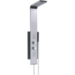 Colonne de douche hydromassante dune, multi jets, aluminium et noir