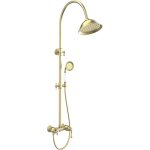 Colonne de douche m�canique r�tro leeds or bross� - essebagno
