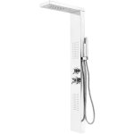 Colonne de douche murale syst�me de panneau multi - fonctionnel en acier inox - argent