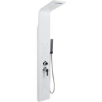 Colonne de douche syst�me de panneau de douche set ensemble de douche acier inoxydable carr� - blanc ...
