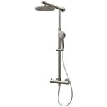 Colonne de douche avec thermostat intgr, 42 x 92 cm, rain i schulte, douchette  main ronde, pommeau ...