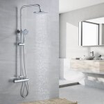 Colonne de douche thermostatique 2 fonctions ensemble de douche avec 3 jets d'eau syst�me de douche pour ...