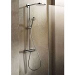 Hansgrohe ? colonne de douche thermostatique 27114000 ? douche de t�te 300mm ? jet rainair ? mitigeur ...