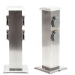 Wiltec - multiprise de jardin quadruple ? 4 prises ? 155 x 155 x 405 mm ? design colonne d'nergie ? ...