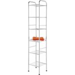 Feridras - colonne polyvalente avec 6 tablettes en acier inoxydable 154004 - b chromé Feridras - colonne polyvalente avec 6 tablettes en acier inoxydable 154004 - b chromé