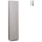 Colonne de rangement mobile avec porte, 4 �tag�res ajustables tibet - orme