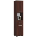 Colonne salle de bain, 2 portes, 1 tiroir, 140 � 30 � 30 cm, weng�