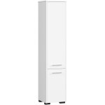 Abamihome - colonne salle de bains akord fin blanche 30 cm 2 portes façade blanche 5 étagères 30x30x140 ... Abamihome - colonne salle de bains akord fin blanche 30 cm 2 portes façade blanche 5 étagères 30x30x140 ...