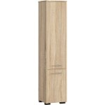 Abamihome - colonne salle de bains akord fin chêne sonoma 30 cm 2 portes façade chêne sonoma 5 étagères ... Abamihome - colonne salle de bains akord fin chêne sonoma 30 cm 2 portes façade chêne sonoma 5 étagères ...