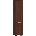 Abamihome - colonne salle de bains akord fin weng 30 cm 2 portes faade weng 5 tagres 30x30x140 cm ...