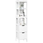 Colonne de salle de bain moderne �tanche meuble salle de bain 2 tiroirs 3 �tag�res pour salle de bain ...