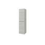 Savinidue - colonne de salle de bain suspendue ch�ne gris avec deux portes