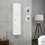 Colonne suspendue 31 cm chêne blanc avec une porte série 'facili' est Colonne suspendue 31 cm chêne blanc avec une porte série 'facili' est