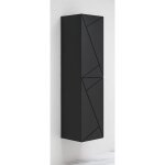 Anconetti - colonne suspendue ancodesign 1 porte noir mat - 140x35cm