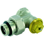 Corps thermostatique - robinet kv fixe - querre femelle 3 / 8' (12x17) - double joint torique - m28 ...