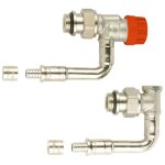 Kit hydrocbl thermostatique m30 pour radiateurs double panneau ou t11 t21 - robinet kv rglable - equerre ...