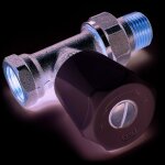 Robinet manuel droit � simple r�glage pour radiateur - droit 1 / 2' - eurosar - 419554 - comap