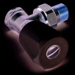 Comap robinet manuel querre  double rglage pour radiateur - equerre femelle 1 / 2  - thermostatisable ...