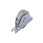 Combi arialdo - roue pour portails ferma s support 1 roulement rainure ronde de 100 mm