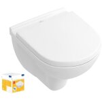 Villeroy&boch - wc suspendu compact sans bride o. novo villeroy et boch 36 x 49 cm + abattant Villeroy&boch - wc suspendu compact sans bride o. novo villeroy et boch 36 x 49 cm + abattant