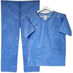 Combinaison chirurgicale jetable s sms 40g avec poches 1 pc.