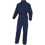 Combinaison de travail multipoches mach2 m2co2 bleu marine / bleu roi tm - delta plus - m2combmtm
