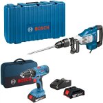 Combo kit bosch 0615990n2j gsh 11 vc + gsb 18v - 21