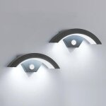 Comely 2 pièces applique murale led extérieur avec détecteur de mouvement, 24w ip65 etanche moderne luminaire ... Comely 2 pièces applique murale led extérieur avec détecteur de mouvement, 24w ip65 etanche moderne luminaire ...