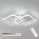 Comely - 50w 5625lm plafonnier led dimmable, 59cm luminaire plafonnier avec tlcommande 3000k - 6500k, ...
