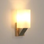Comely applique murale int�rieure bois, rectangle moderne lampe murale, applique murale e14 avec abat ...