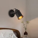 Comely applique murale interieure, r�glable spot led lampe murale r�tro industrielle e27, luminaire mural ...