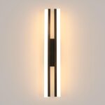 Comely - applique murale led, 16w 1800lm lampe murale intrieure moderne, 3000k blanc chaud, noir luminaire ...