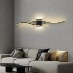 Comely - applique murale led intrieure, noir lignes simples 27w 3000lm lampe murale led moderne, clairage ...
