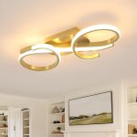 Comely - plafonnier led 36w, blanc chaud 3000k luminaire plafonnier moderne, lustre led lampe de plafond ...